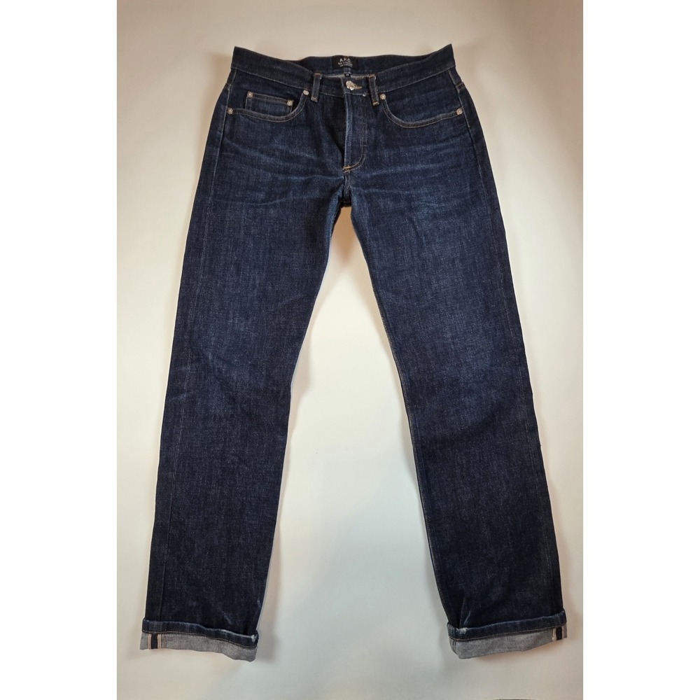 A.P.C NEW STANDARD JEAN CLASSIQUE DARK WASH JEANS SZ 29 Button Fly